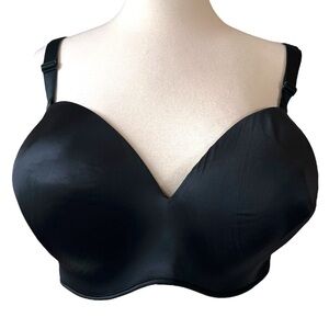 Cacique Multi-Way Boost Strapless Underwire Bra Size 40H Black